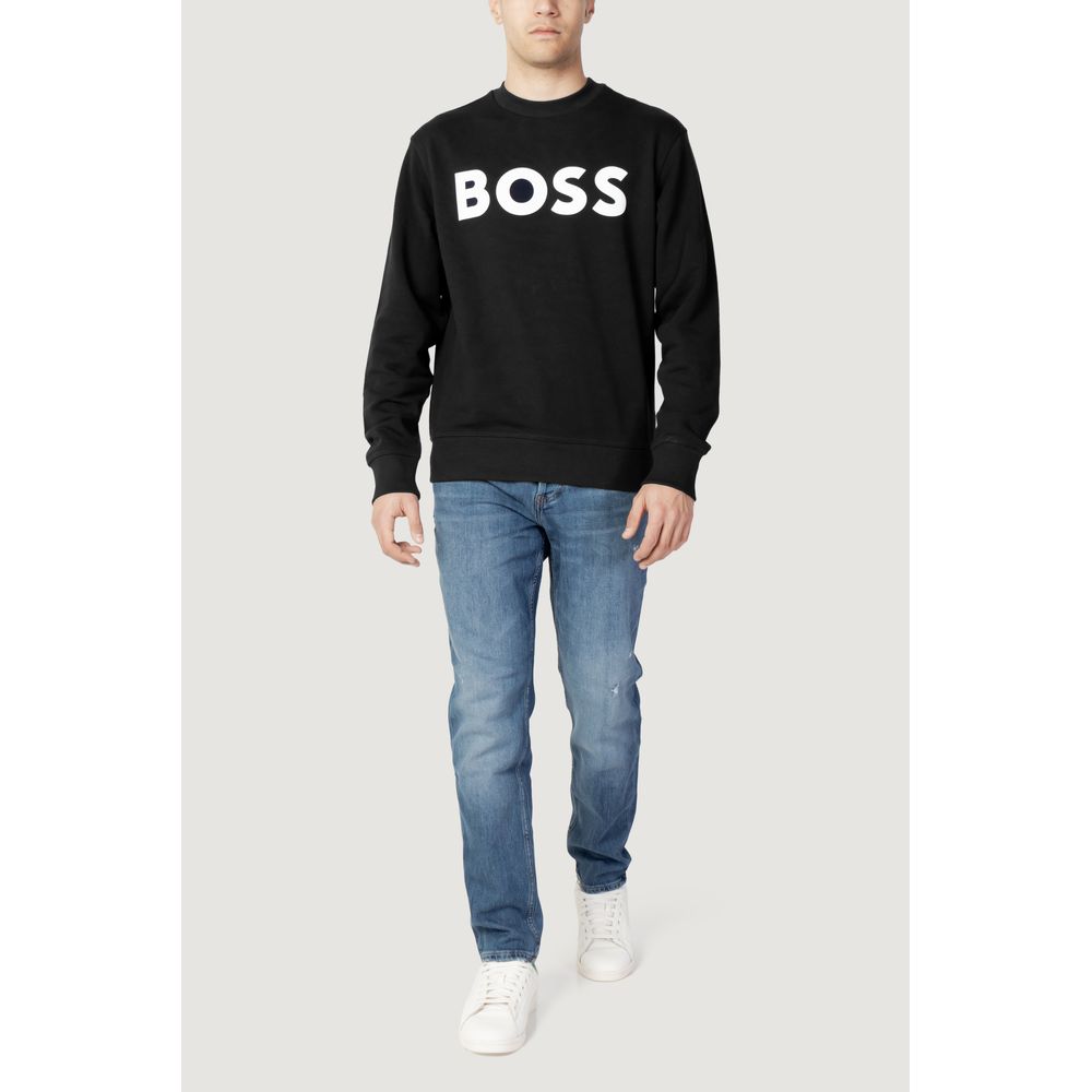 Black Cotton Sweatshirt