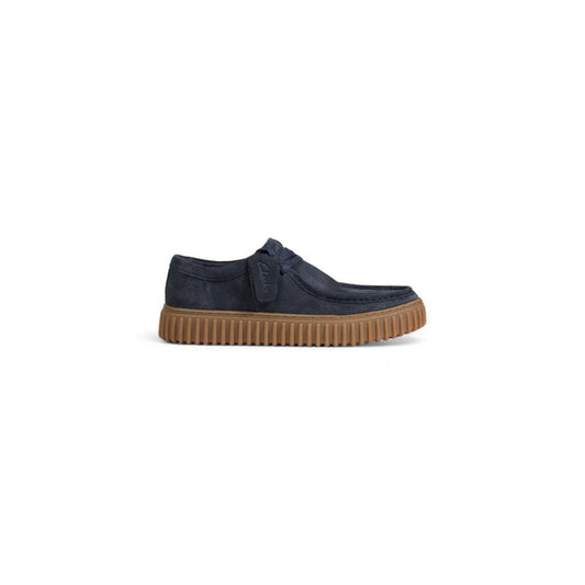 Blue Suede Leather Slip-On Loafers