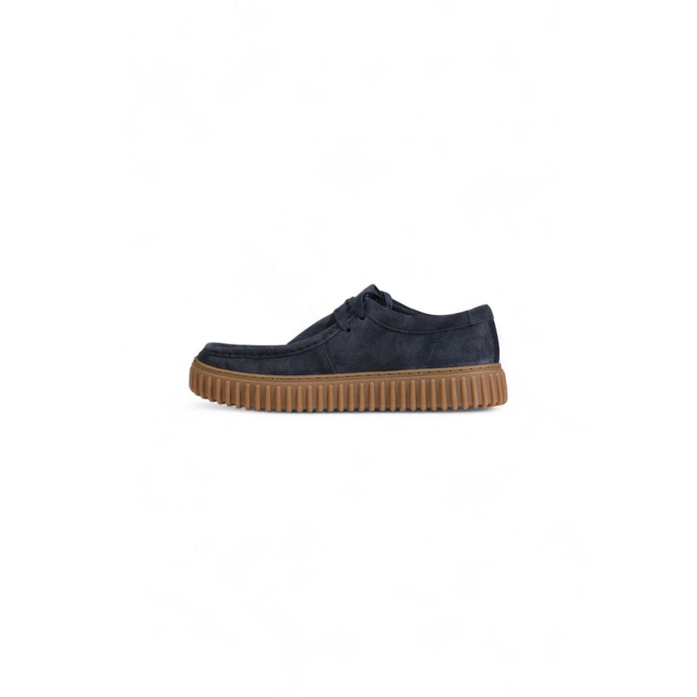 Blue Suede Leather Slip-On Loafers