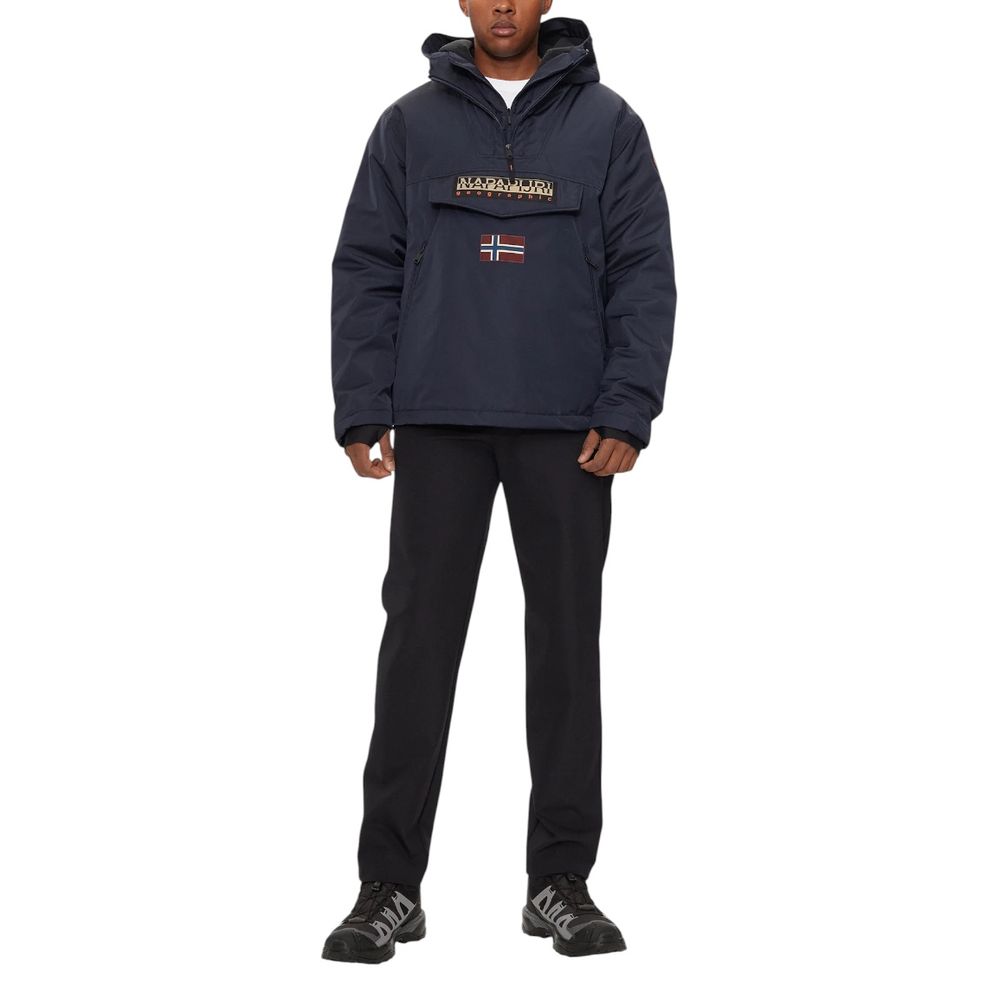 Blue Polyester Rain Coat