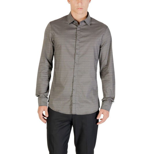 Blue Cotton Pattern Shirt