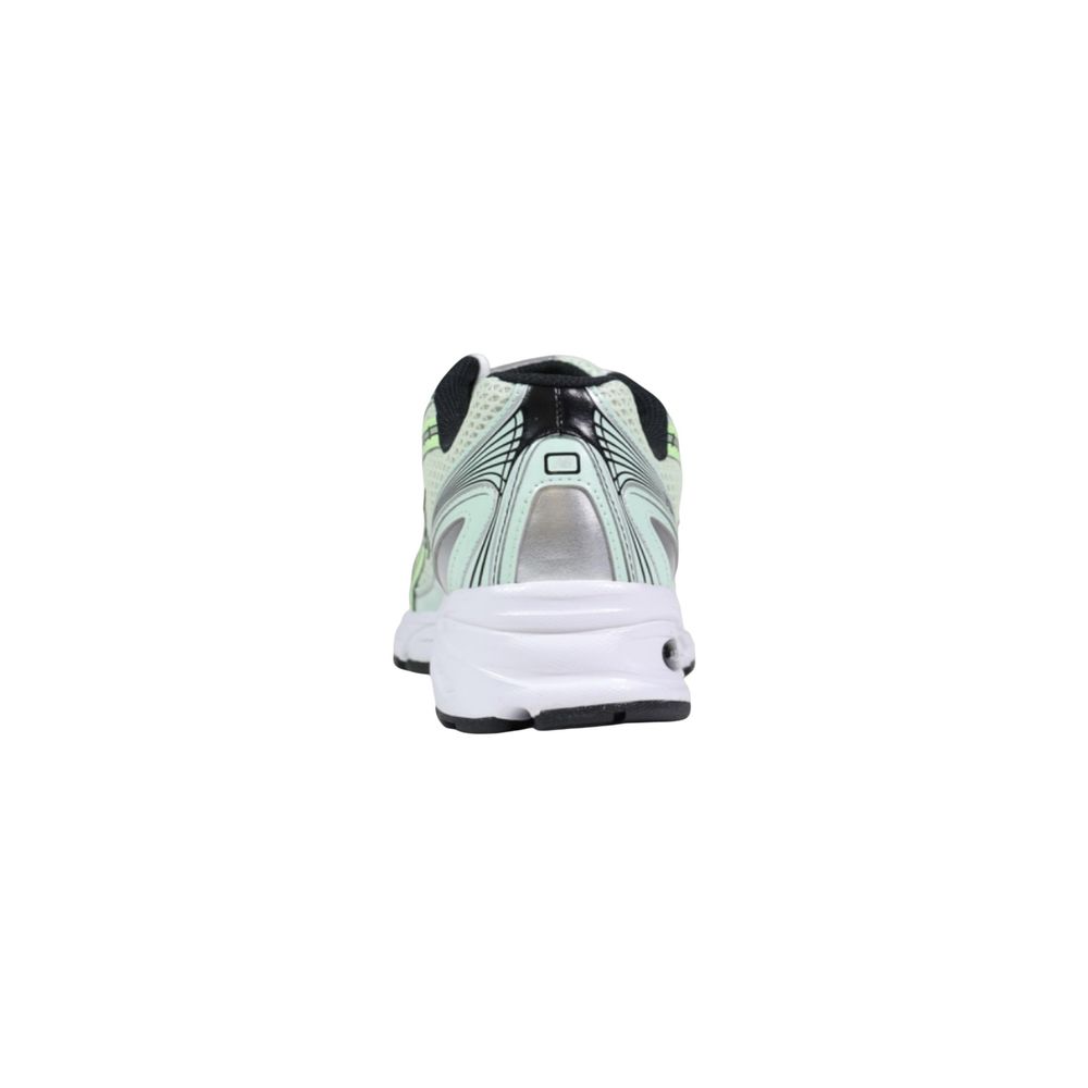 Green Synthetic Athletic Sneakers