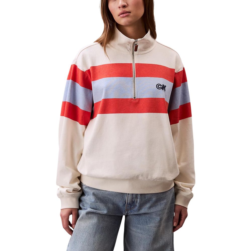 White Cotton Sweatshirt