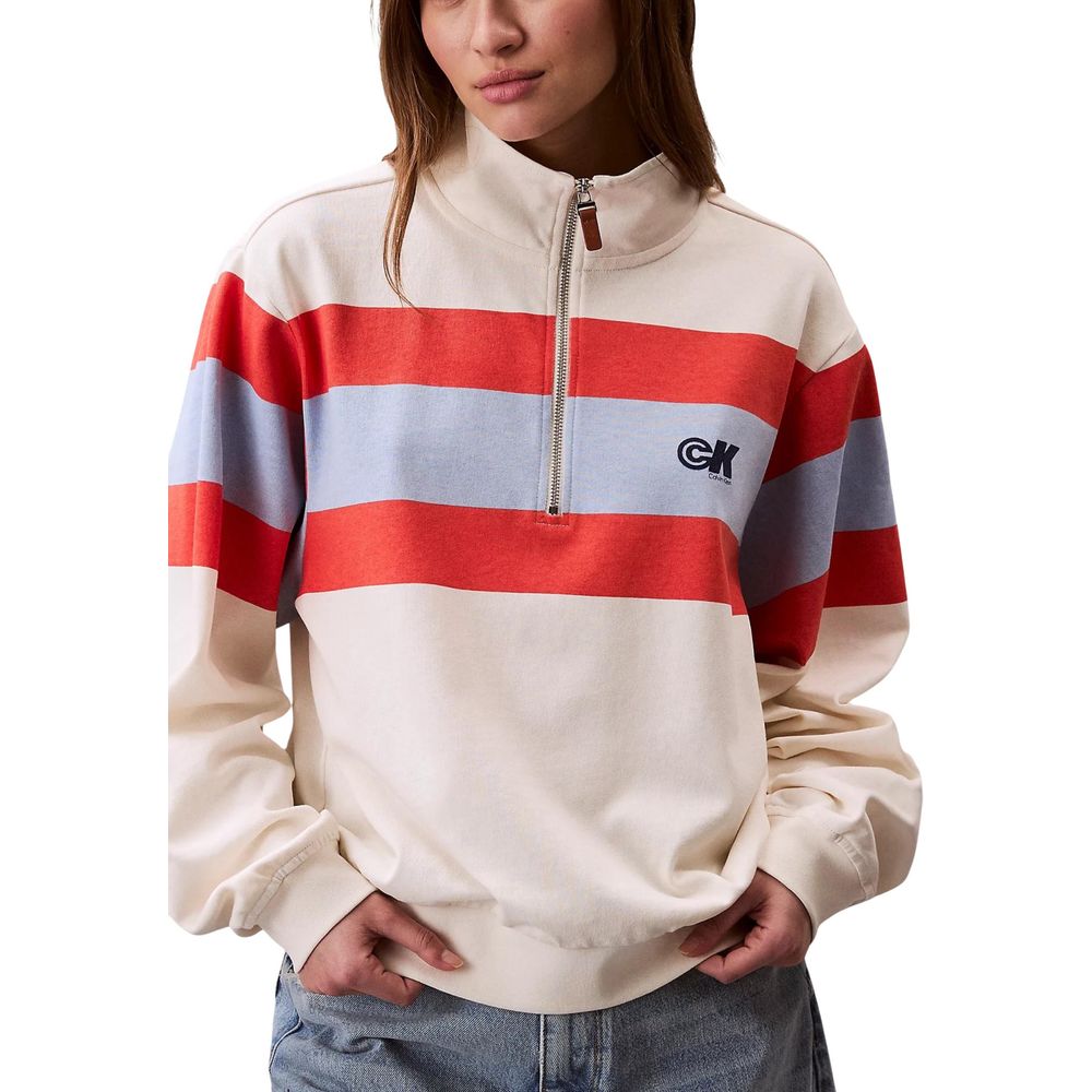 White Cotton Sweatshirt