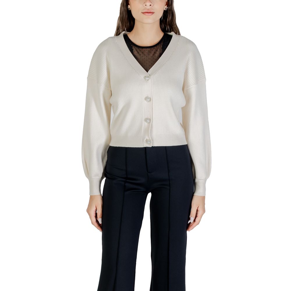 Cream Viscose Cardigan