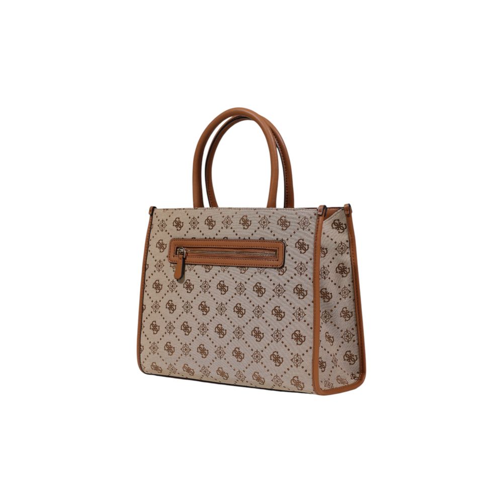 White Polyester Handbag