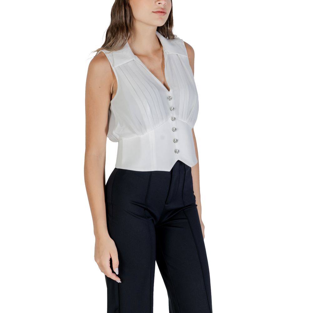 White Polyester Blouse