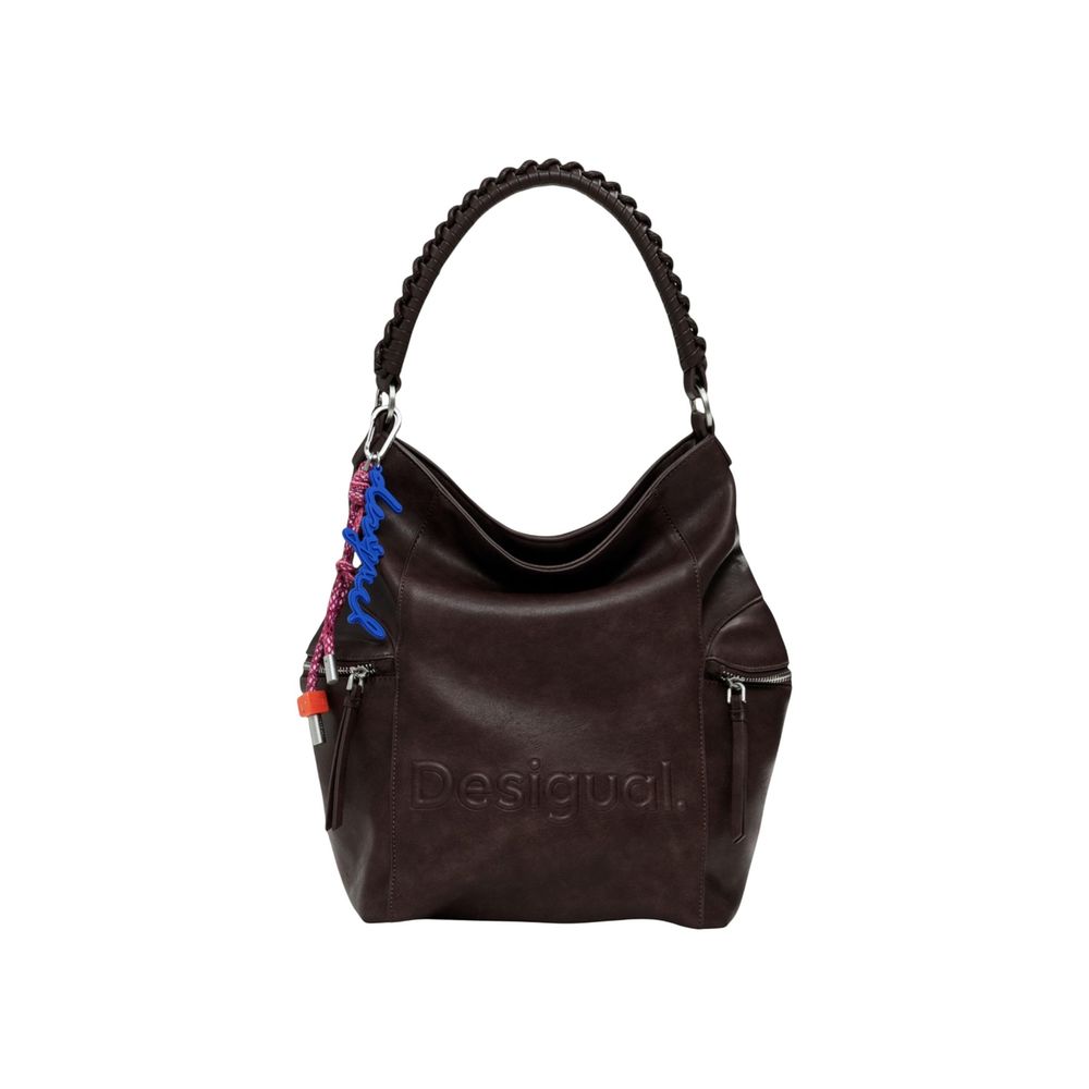 Brown Polyethylene Backpack