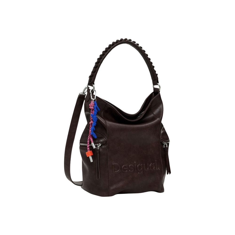 Brown Polyethylene Backpack