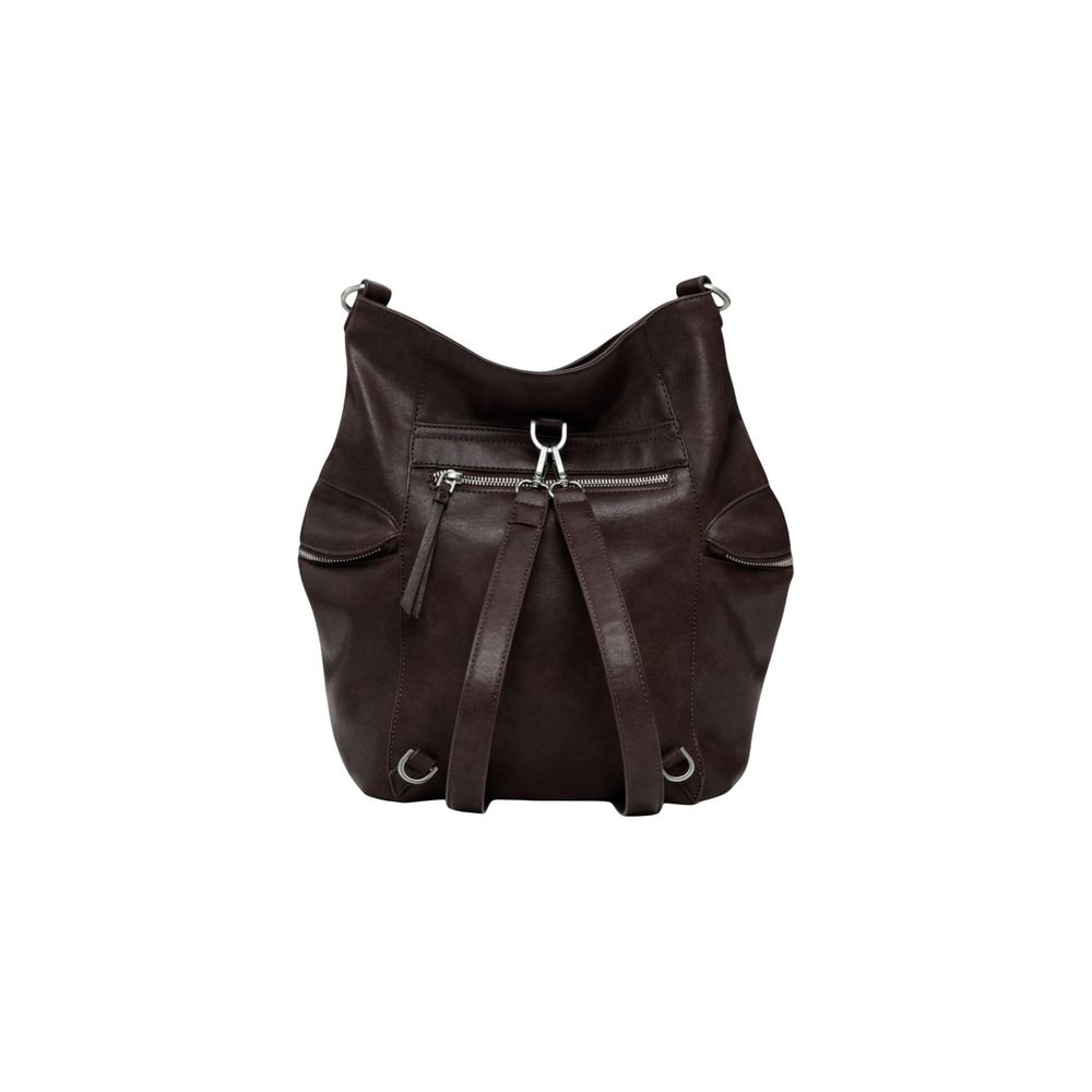 Brown Polyethylene Backpack