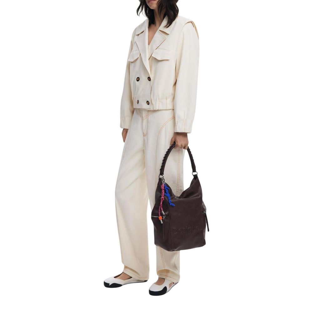 Brown Polyethylene Backpack