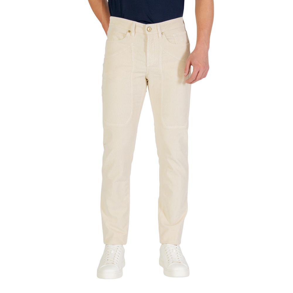 Cream Cotton Skinny Jeans