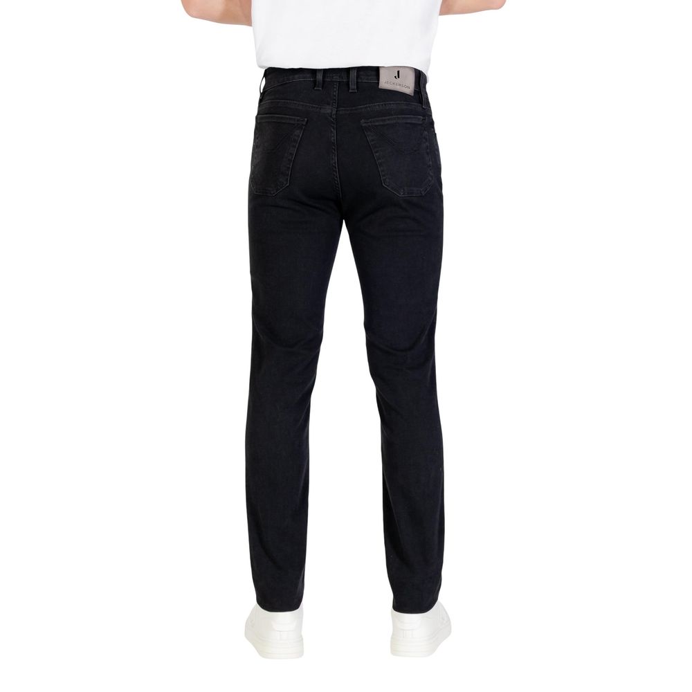 Black Cotton Skinny Jeans
