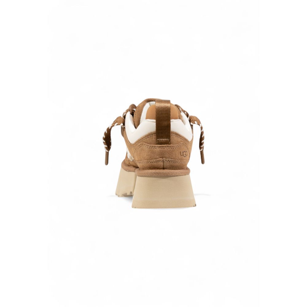 Beige Leather Ankle Boots