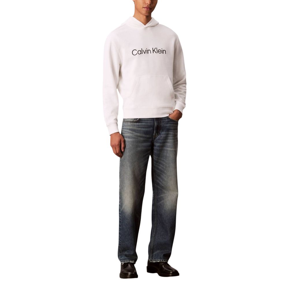 White Cotton Hoodie