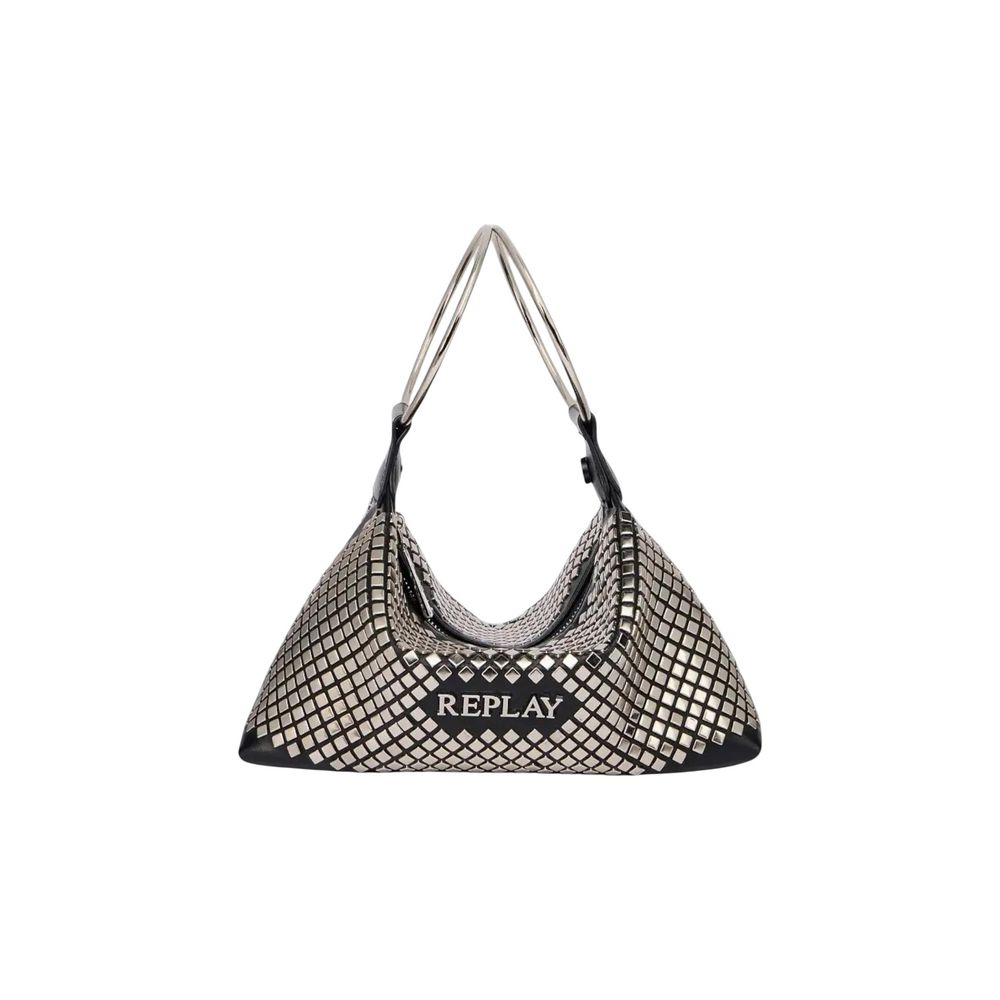Black Polyester Handbag