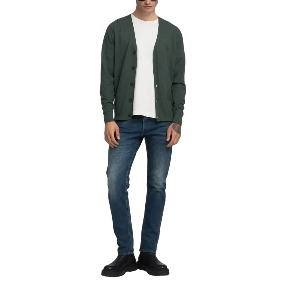 Blue Cotton Relaxed Fit Jeans