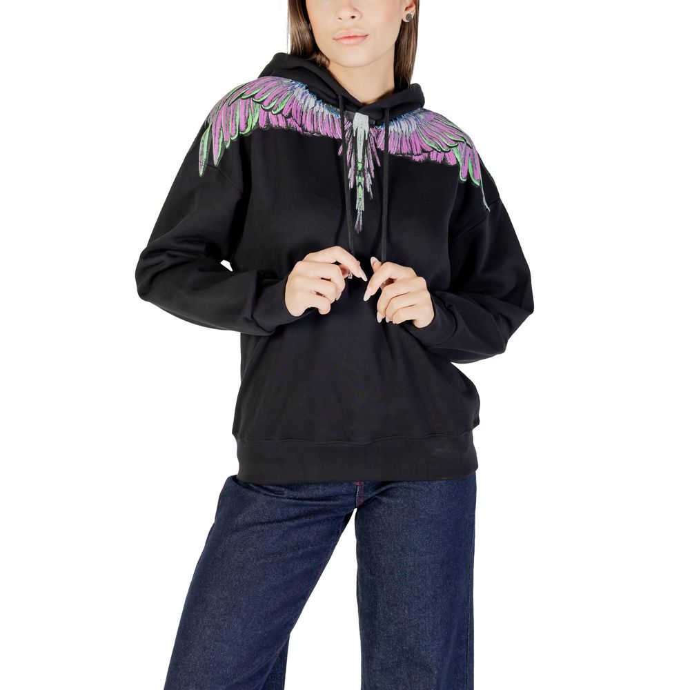 Black Cotton Hoodie