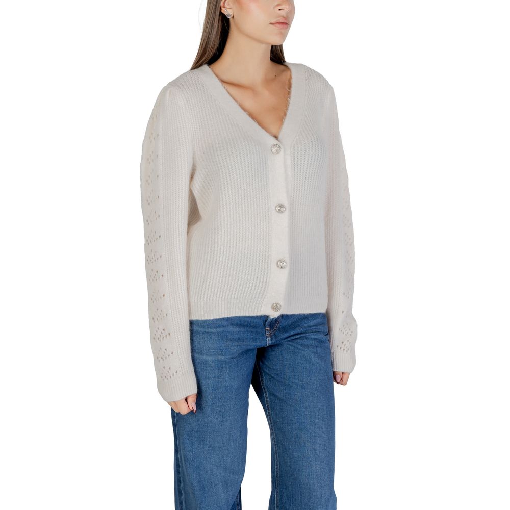Beige Marabou Cardigan
