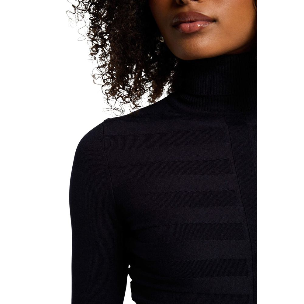 Black Viscose Turtleneck