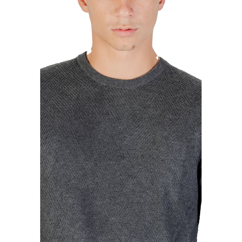 Gray Polyacrylic Sweatshirt