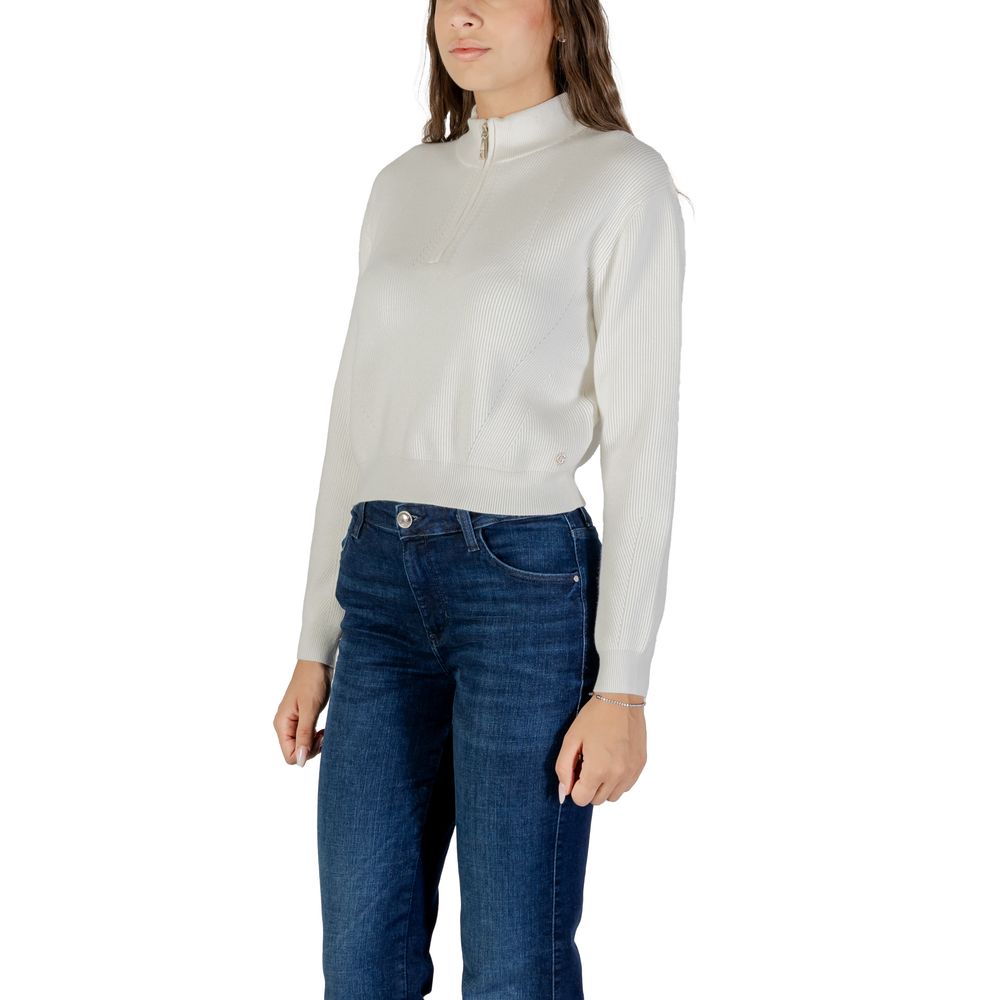 Cream Viscose Sweatshirt