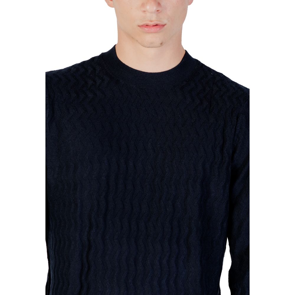 Blue Marabou Sweatshirt