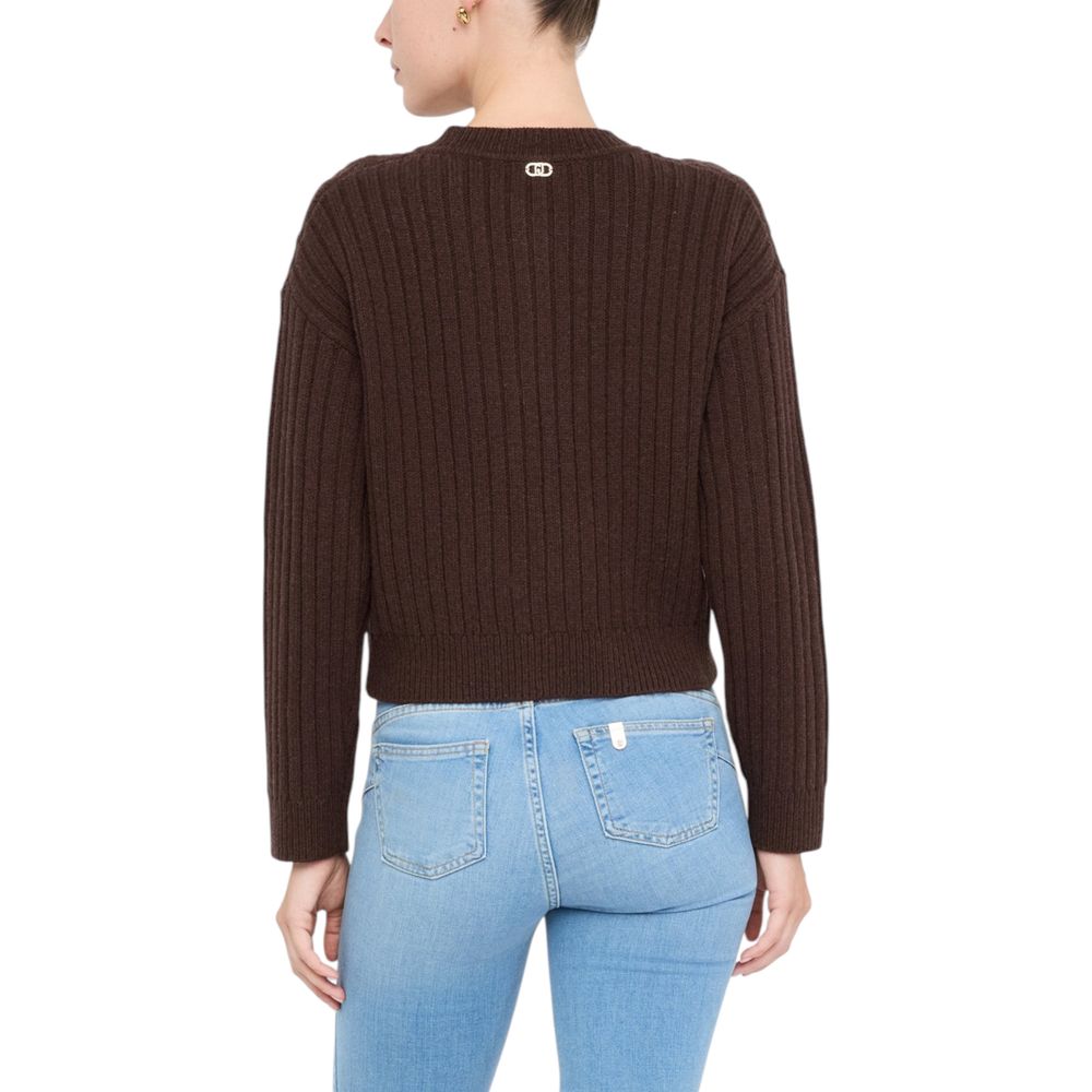 Brown Wool Cardigan