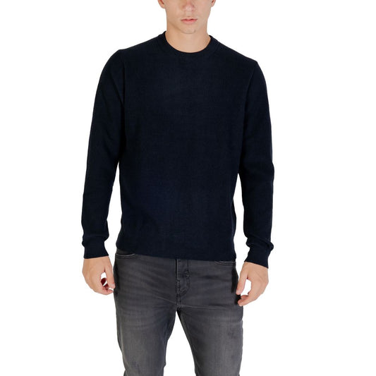 Blue Polyester Sweatshirt