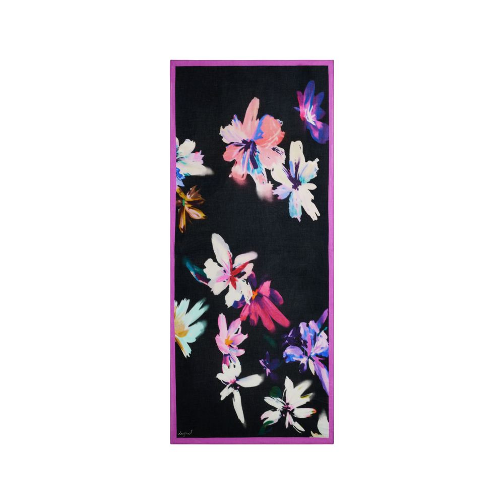 Black Viscose Foulard
