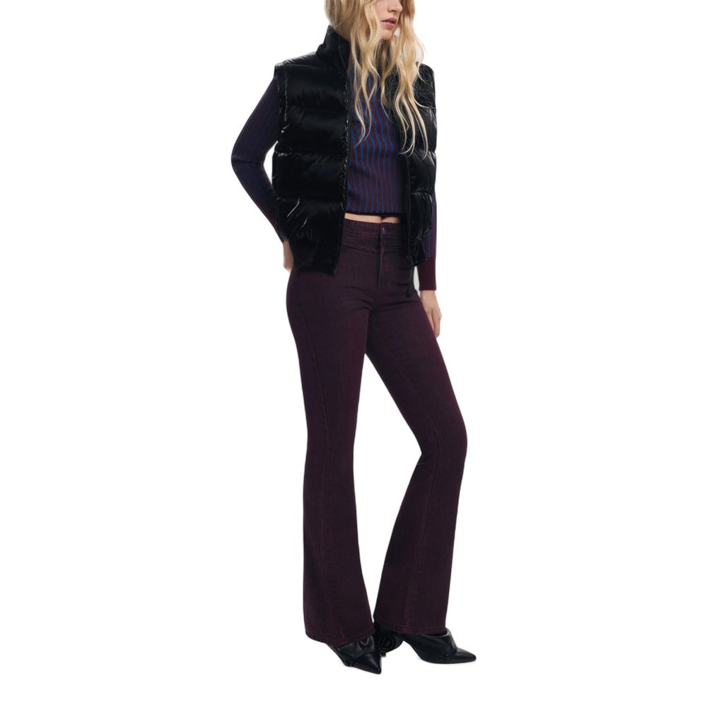 Black Polyester Full-Length Jacket