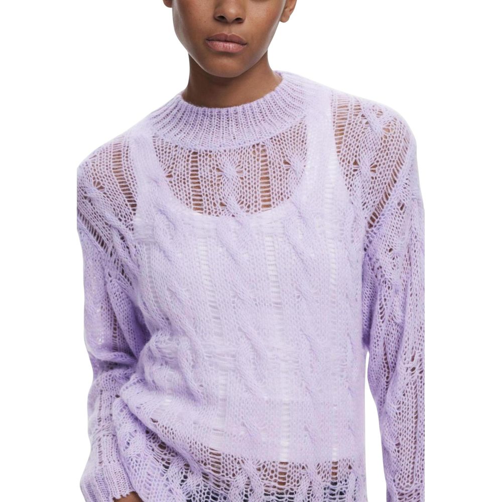 Purple Polyamide Sweatshirt
