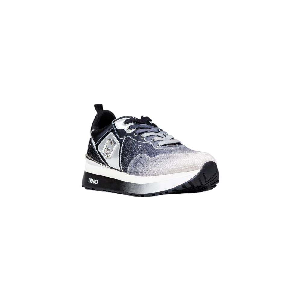 Black And White Synthetic Chunky Sneakers