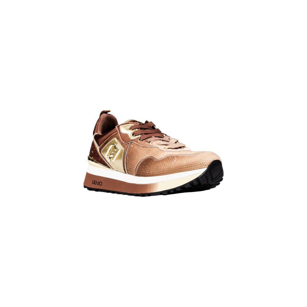 Brown Synthetic Chunky Sneakers