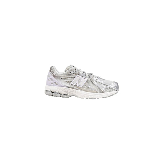 Silver Synthetic Athletic Sneakers