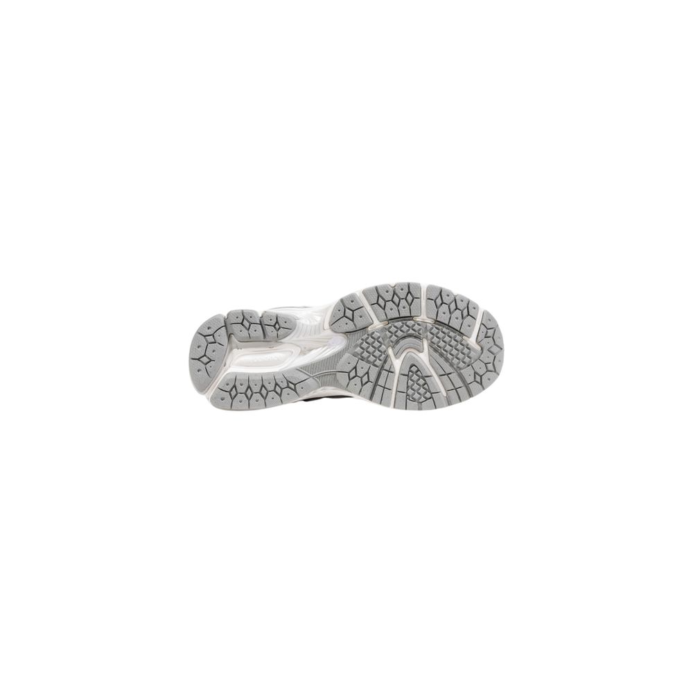 Silver Synthetic Athletic Sneakers