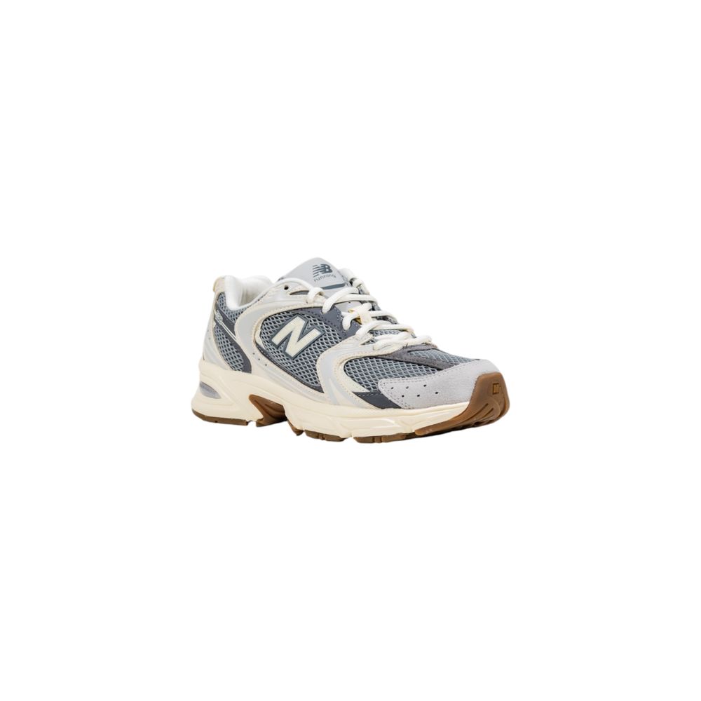 Gray Suede Leather Athletic Sneakers