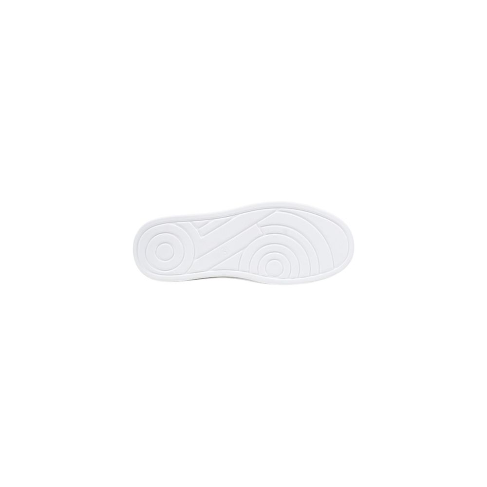 White Polyethylene Platform Sneakers