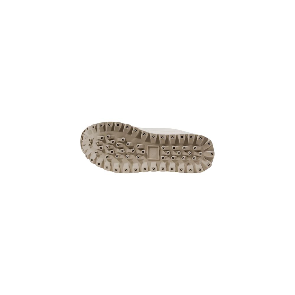 White Polyethylene Platform Sneakers