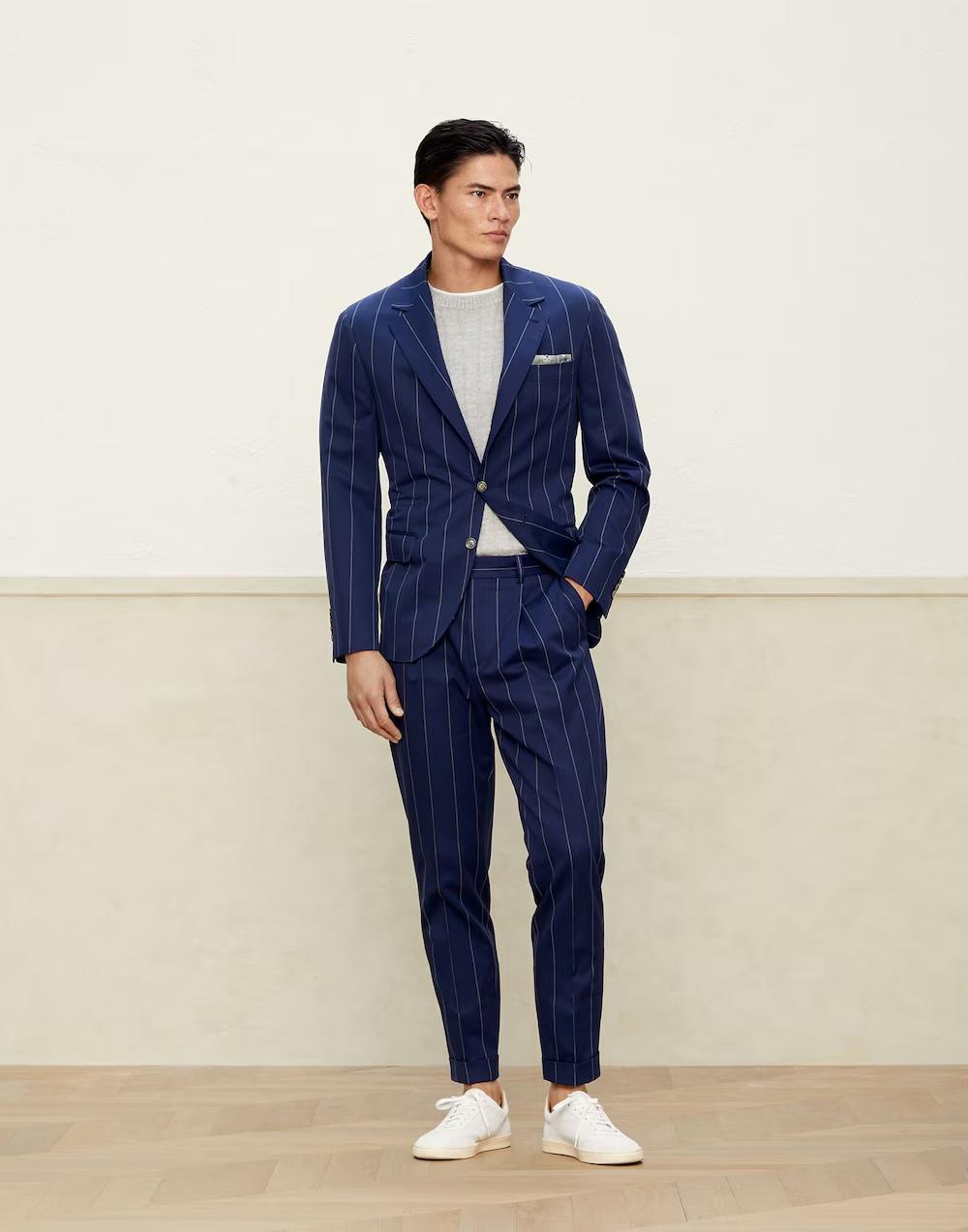 Bicolor Wool Blazer