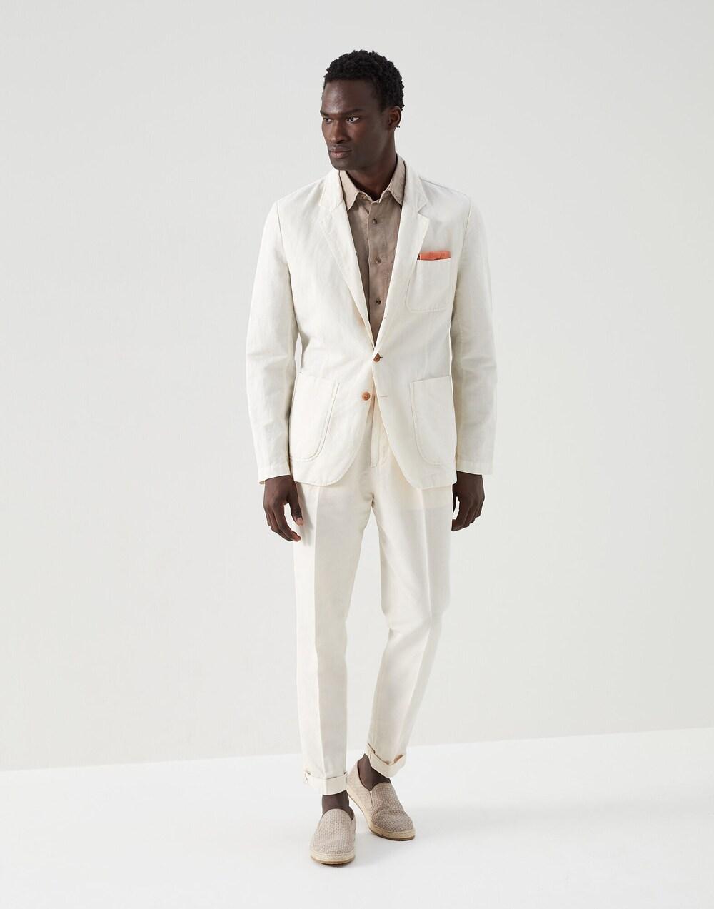 White Linen Coat