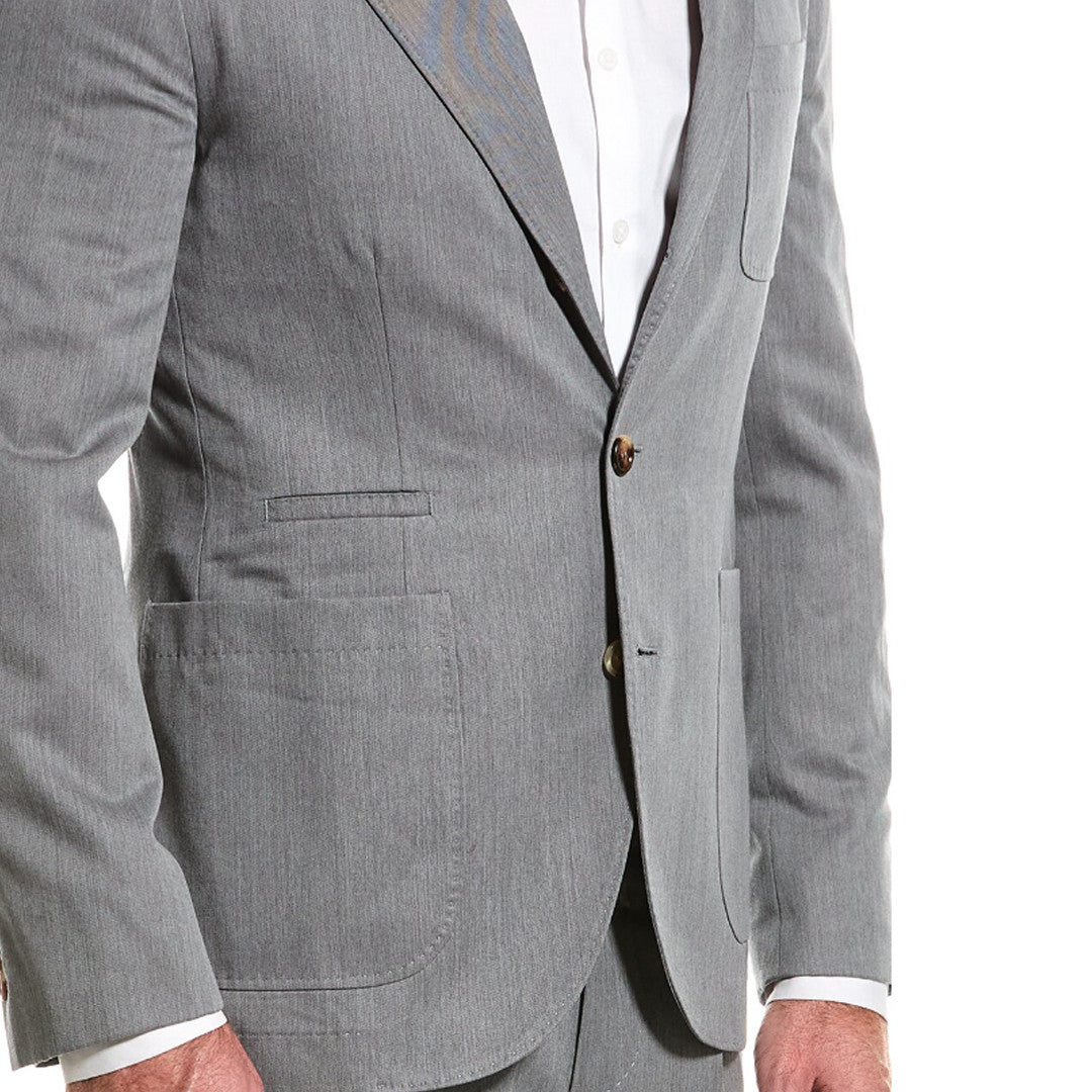 Bicolor Wool Two-Piece Suit