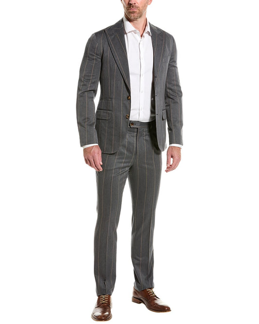 Bicolor Wool Two-Piece Suit