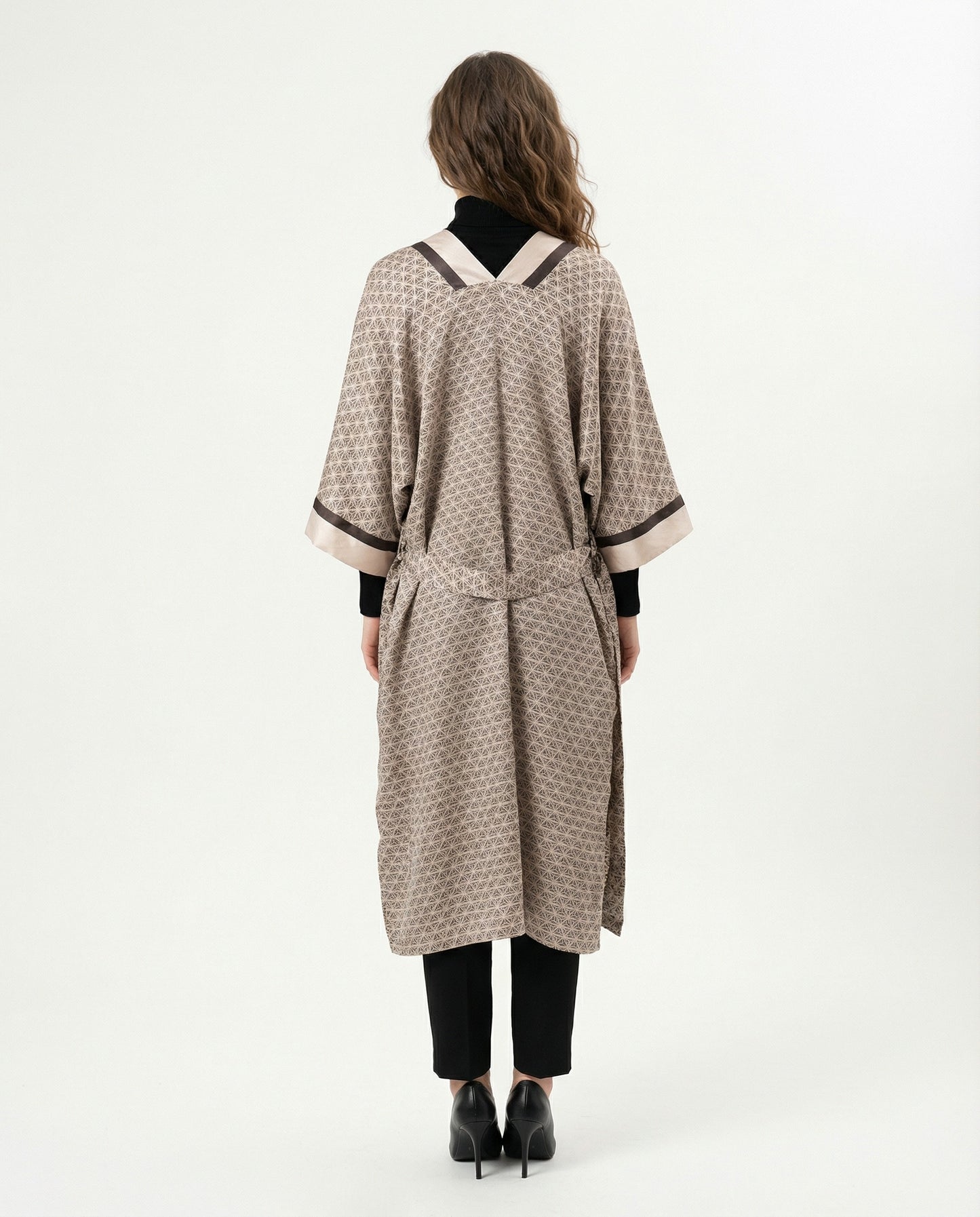 Bicolor Silk Robe