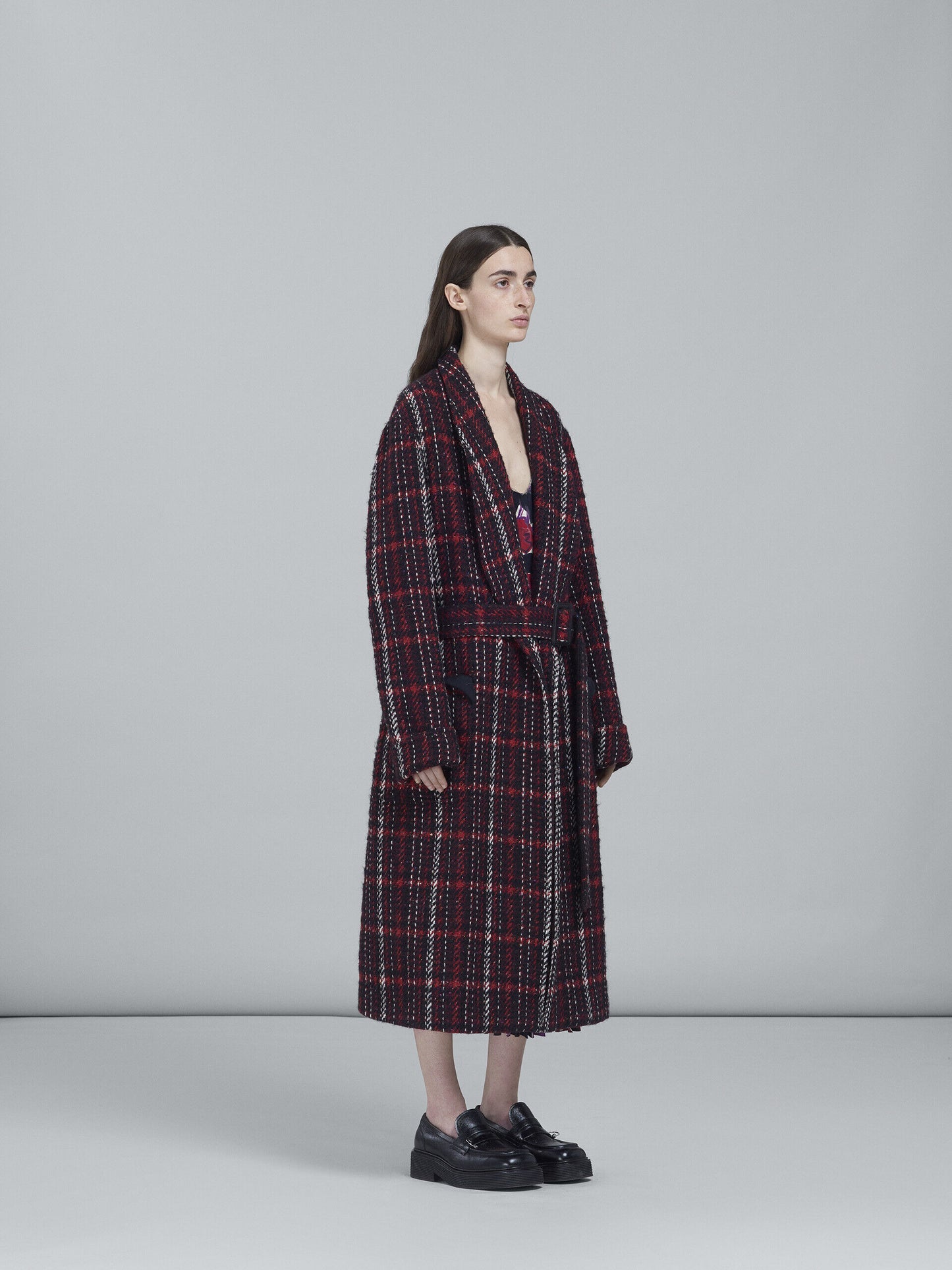Red Fibres Coat