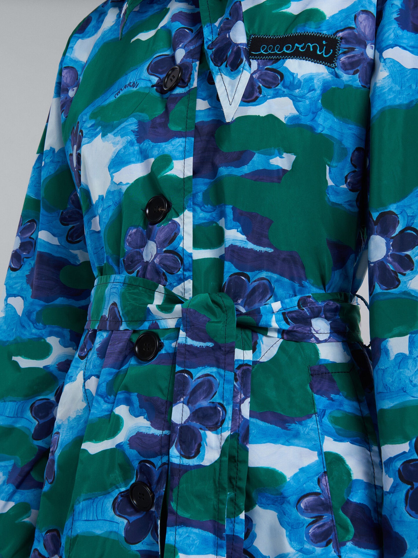 Blue Fibres Coat