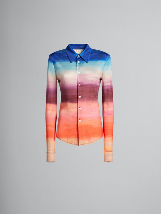 Multicolor Fibres Pattern Shirt
