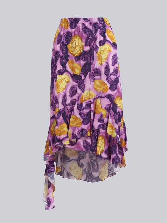 Purple Fibres Long Skirt