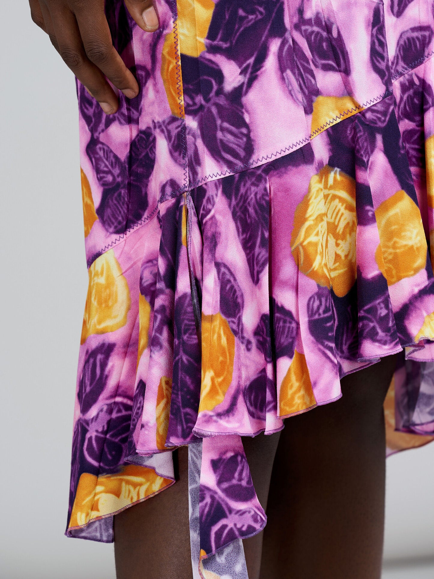 Purple Fibres Long Skirt