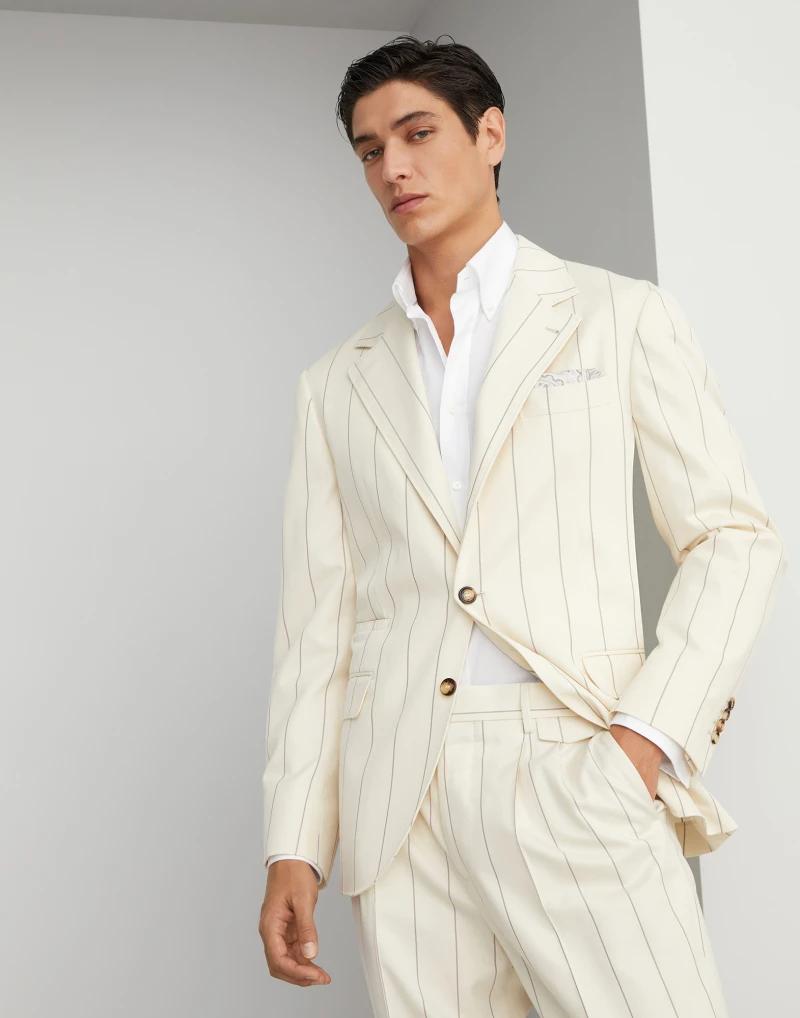 Bicolor Wool Blazer